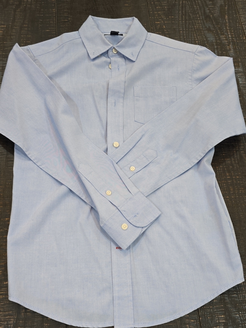 Boy's Light Blue Classic Button-Up Shirt